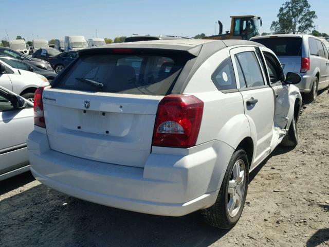 1B3HB28B98D659781 - 2008 DODGE CALIBER WHITE photo 4