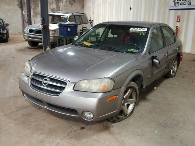 JN1DA31D03T504720 - 2003 NISSAN MAXIMA GLE GRAY photo 2