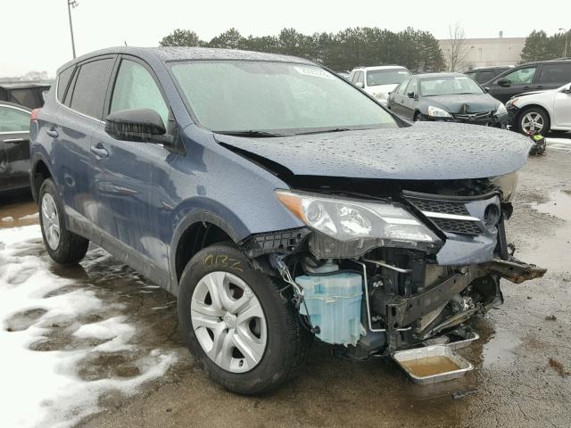 2T3BFREV5DW104761 - 2013 TOYOTA RAV4 LE BLUE photo 1