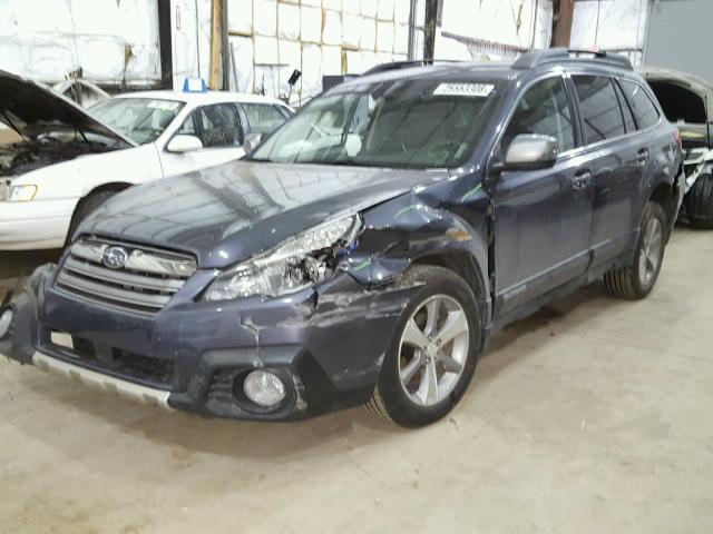 4S4BRBPC3E3320585 - 2014 SUBARU OUTBACK 2. BLUE photo 2