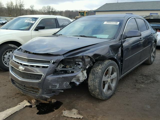 1G1ZC5EU8BF325107 - 2011 CHEVROLET MALIBU 1LT CHARCOAL photo 2