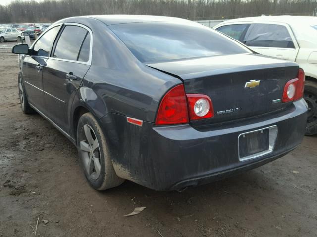 1G1ZC5EU8BF325107 - 2011 CHEVROLET MALIBU 1LT CHARCOAL photo 3