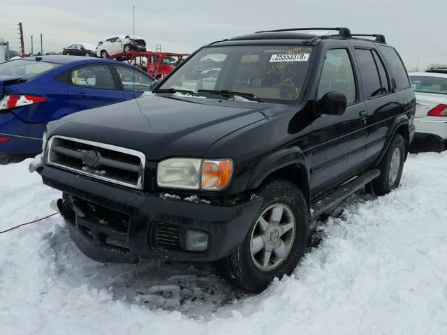 JN8DR07Y81W515723 - 2001 NISSAN PATHFINDER BLACK photo 2