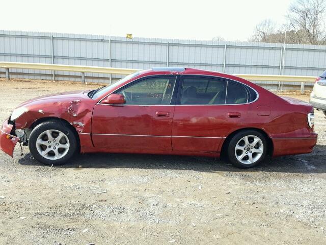 JT8BD69S710122844 - 2001 LEXUS GS 300 MAROON photo 9