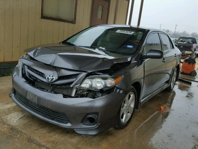 5YFBU4EE5CP067406 - 2012 TOYOTA COROLLA BA GRAY photo 2