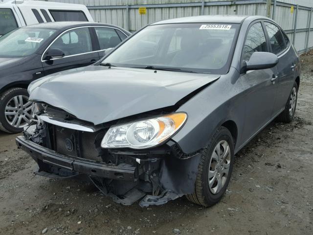 KMHDU4AD0AU019832 - 2010 HYUNDAI ELANTRA BL GRAY photo 2