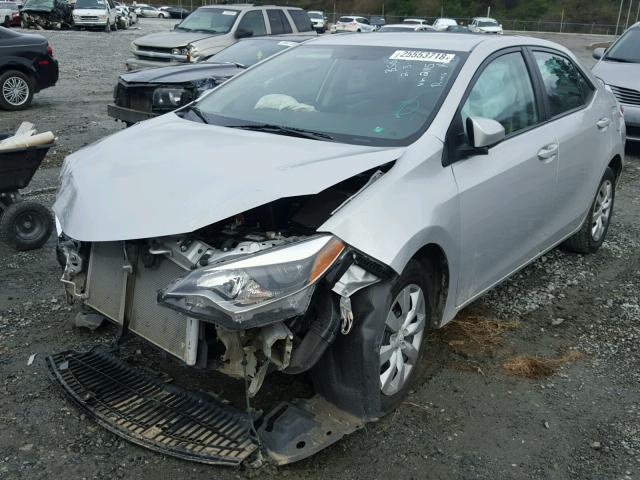 5YFBURHE3GP502115 - 2016 TOYOTA COROLLA L SILVER photo 2