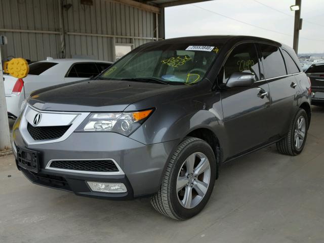 2HNYD2H2XBH538058 - 2011 ACURA MDX GRAY photo 2