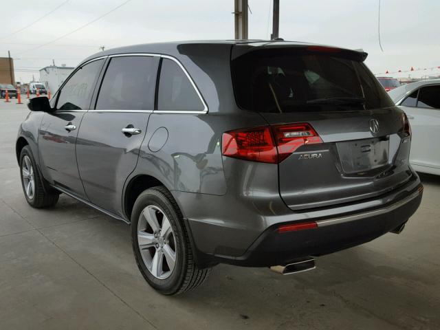 2HNYD2H2XBH538058 - 2011 ACURA MDX GRAY photo 3