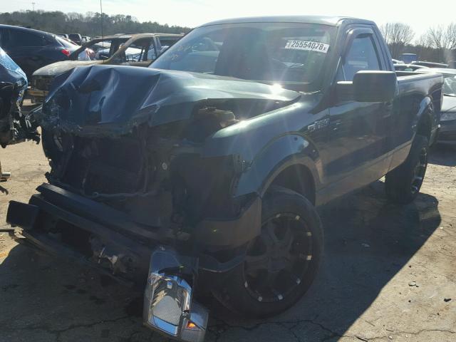 1FTMF1CW8AKE24585 - 2010 FORD F150 GREEN photo 2