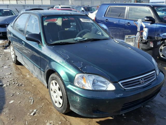 2HGEJ6618YH541277 - 2000 HONDA CIVIC BASE GREEN photo 1