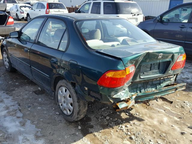 2HGEJ6618YH541277 - 2000 HONDA CIVIC BASE GREEN photo 3