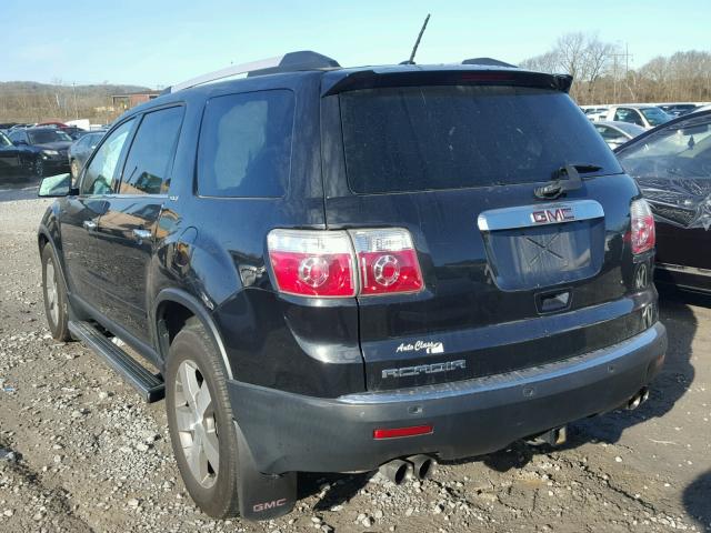 1GKKRRED8BJ376624 - 2011 GMC ACADIA SLT შავი ფოტო 3