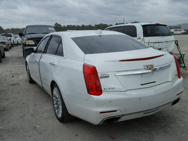 1G6AS5S30F0142640 - 2015 CADILLAC CTS PERFOR WHITE photo 3