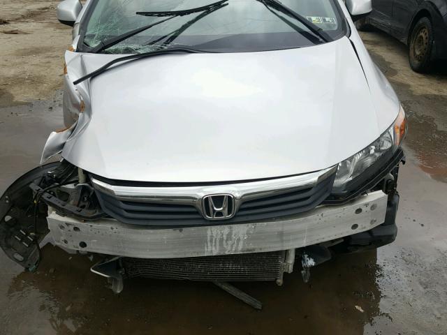 19XFB2F54CE390664 - 2012 HONDA CIVIC LX SILVER photo 7