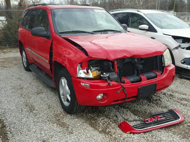 1GKDT13S122422883 - 2002 GMC ENVOY RED photo 1