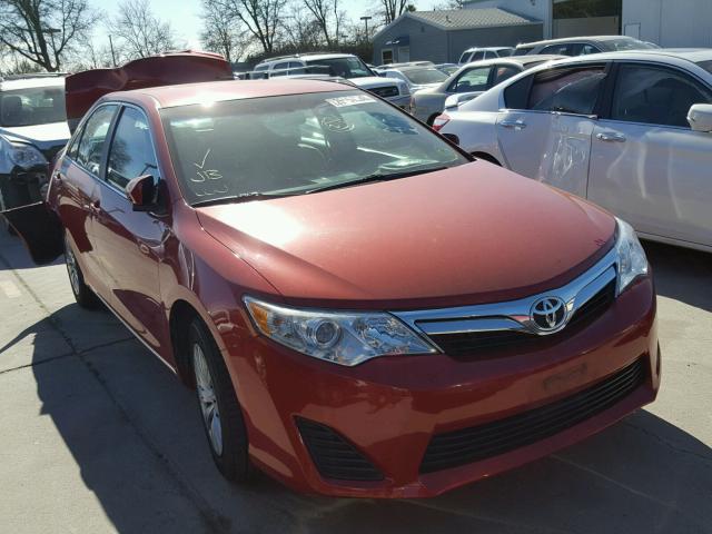 4T4BF1FK4DR304177 - 2013 TOYOTA CAMRY L RED photo 1