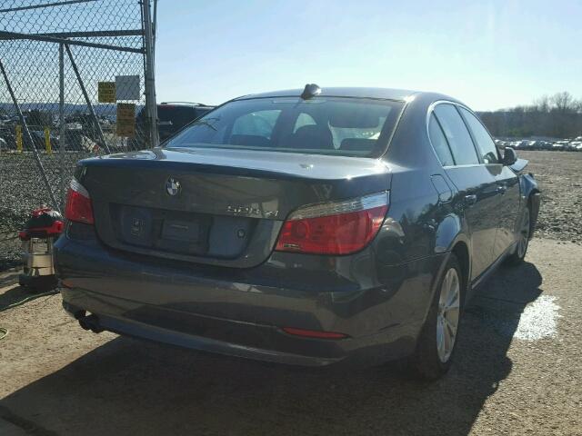 WBANV13519C156237 - 2009 BMW 528 GRAY photo 4