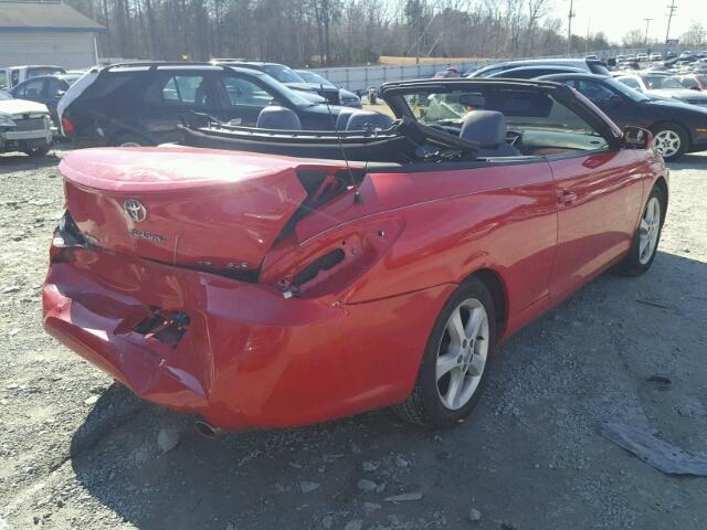 4T1FA38PX6U069785 - 2006 TOYOTA CAMRY SOLA RED photo 4