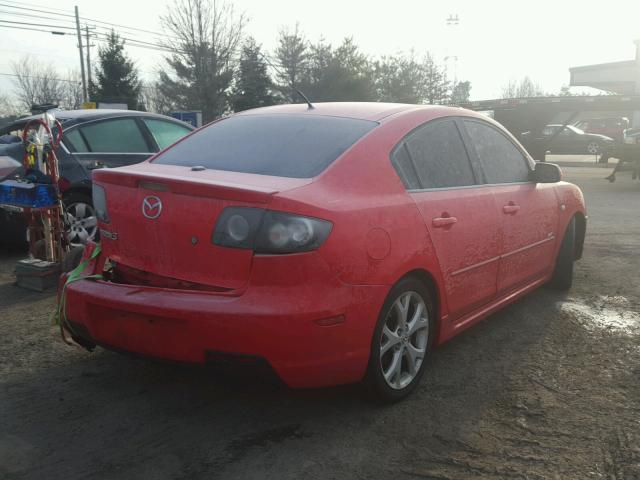 JM1BK323171745517 - 2007 MAZDA 3 S RED photo 4