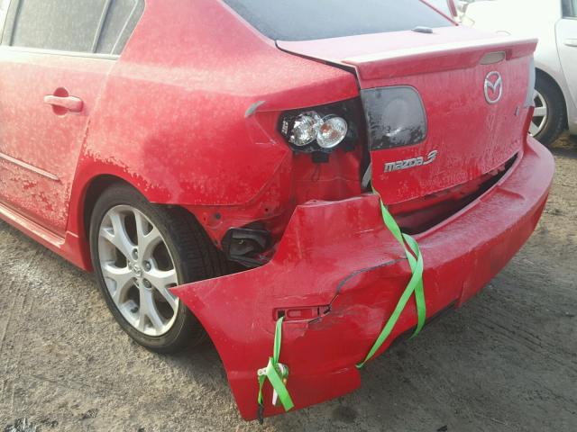 JM1BK323171745517 - 2007 MAZDA 3 S RED photo 9