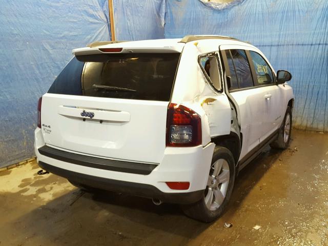 1C4NJDBB4ED649583 - 2014 JEEP COMPASS SP WHITE photo 4