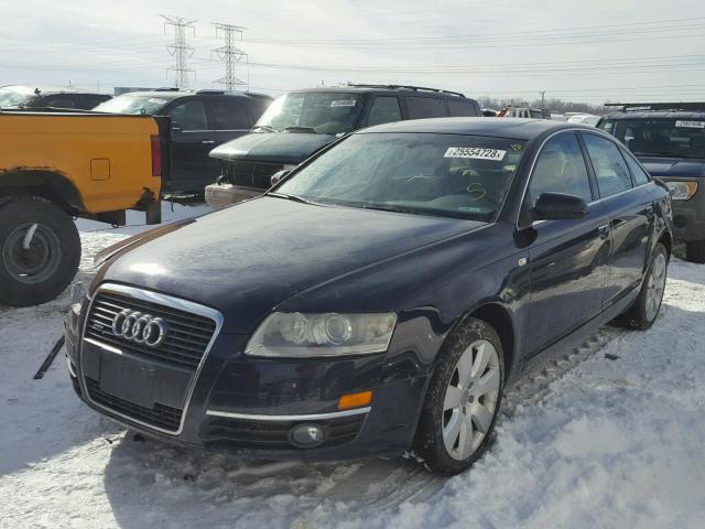 WAUDG74F56N033105 - 2006 AUDI A6 3.2 QUA BLUE photo 2