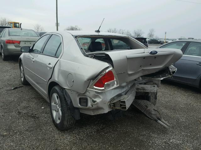 3FAHP07Z78R231840 - 2008 FORD FUSION SE SILVER photo 3