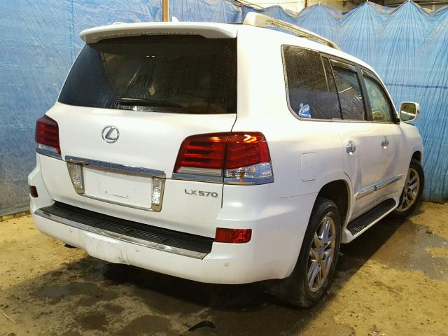 JTJHY7AX4E4136967 - 2014 LEXUS LX 570 WHITE photo 4