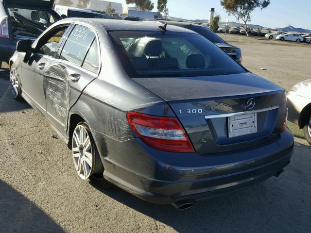 WDDGF54X29R080014 - 2009 MERCEDES-BENZ C 300 GRAY photo 3