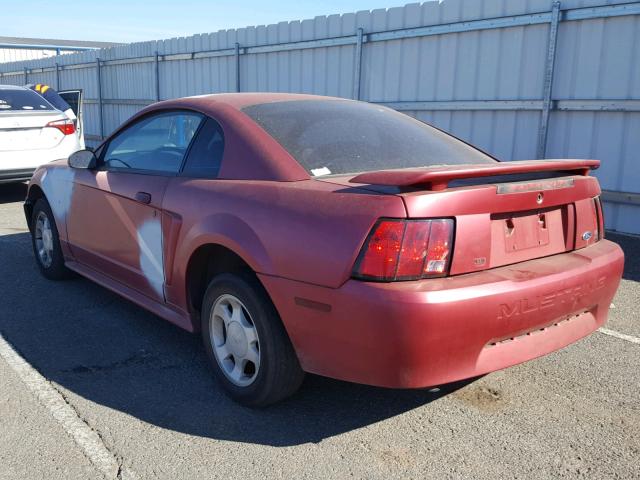 1FAFP40421F157520 - 2001 FORD MUSTANG MAROON photo 3