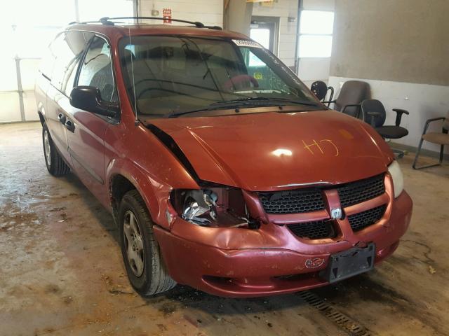 1D4GP24383B294155 - 2003 DODGE GRAND CARA RED photo 1