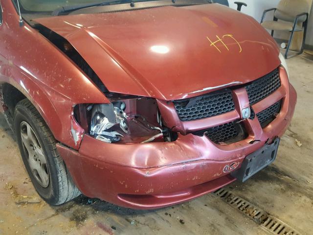 1D4GP24383B294155 - 2003 DODGE GRAND CARA RED photo 9