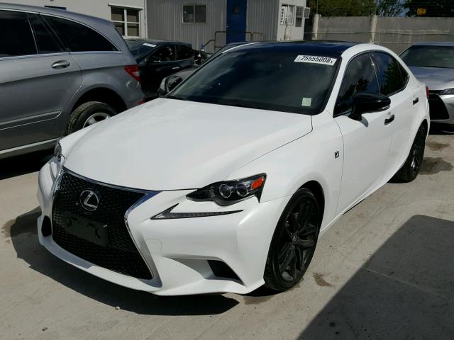 JTHBF1D20F5061786 - 2015 LEXUS IS 250 WHITE photo 2