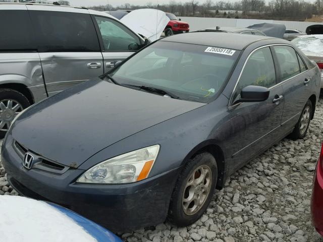 1HGCM55324A012797 - 2004 HONDA ACCORD LX BLUE photo 2