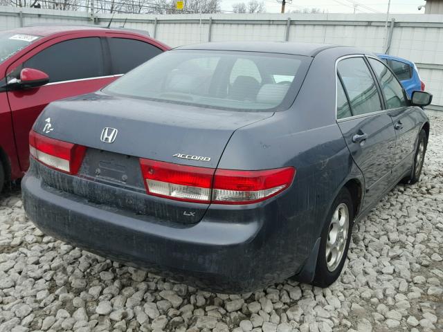 1HGCM55324A012797 - 2004 HONDA ACCORD LX BLUE photo 4