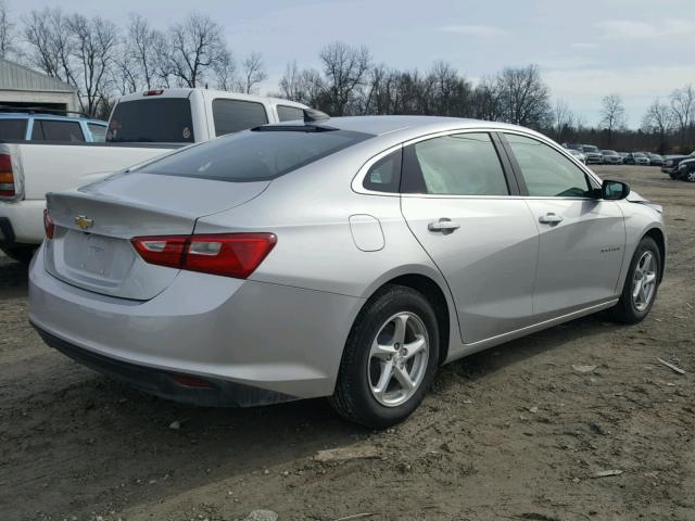 1G1ZB5ST2JF111775 - 2018 CHEVROLET MALIBU LS SILVER photo 4