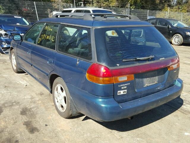 4S3BK4357X7304624 - 1999 SUBARU LEGACY L GREEN photo 3