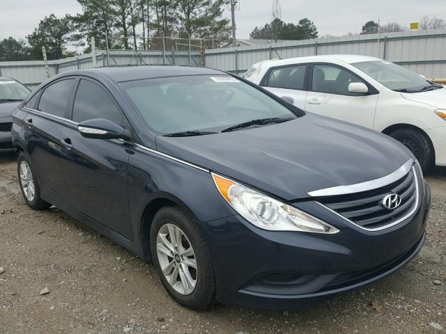 5NPEB4ACXEH928764 - 2014 HYUNDAI SONATA GLS BLUE photo 1