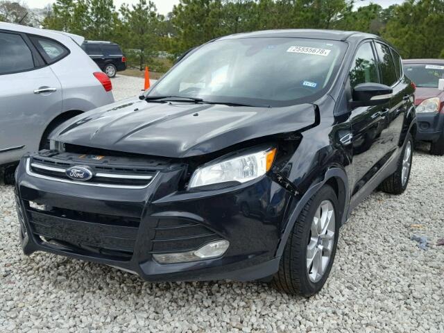 1FMCU0HX9DUD36999 - 2013 FORD ESCAPE SEL BLACK photo 2