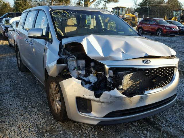 KNDMA5C16G6123910 - 2016 KIA SEDONA L SILVER photo 9