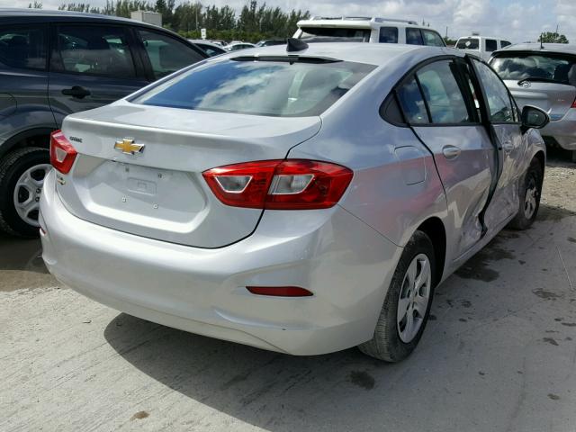 1G1BC5SM1H7150479 - 2017 CHEVROLET CRUZE LS SILVER photo 4