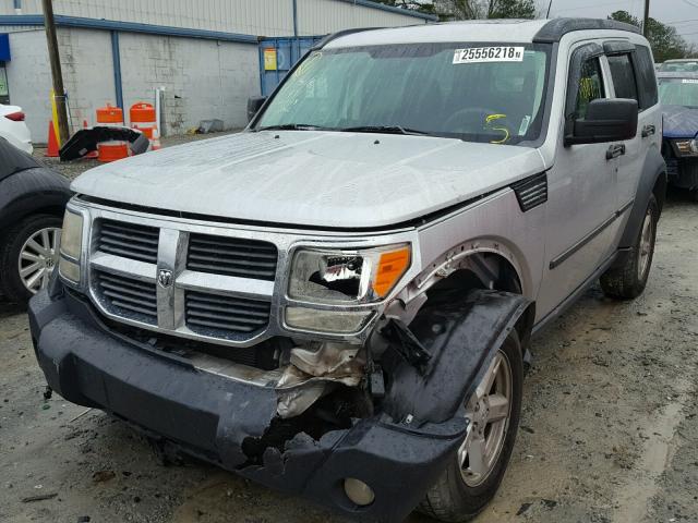 1D8GT28K47W595600 - 2007 DODGE NITRO SXT SILVER photo 9