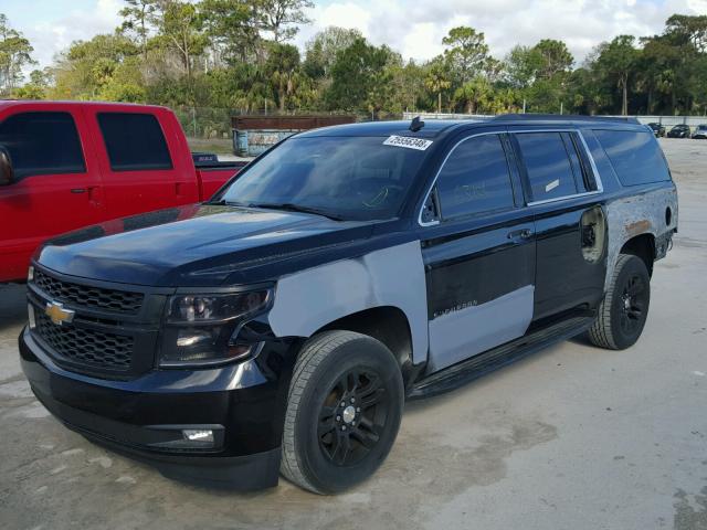 1GNSCJKC8FR149104 - 2015 CHEVROLET SUBURBAN C BLACK photo 2