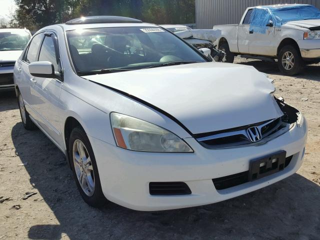 1HGCM56816A170691 - 2006 HONDA ACCORD EX WHITE photo 1