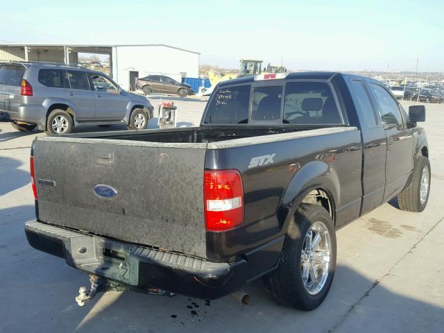 1FTRX12W34FA30896 - 2004 FORD F150 BLACK photo 4