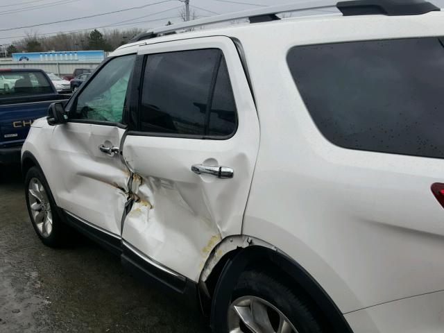 1FM5K8D82DGA48896 - 2013 FORD EXPLORER X WHITE photo 10