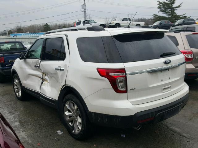 1FM5K8D82DGA48896 - 2013 FORD EXPLORER X WHITE photo 3