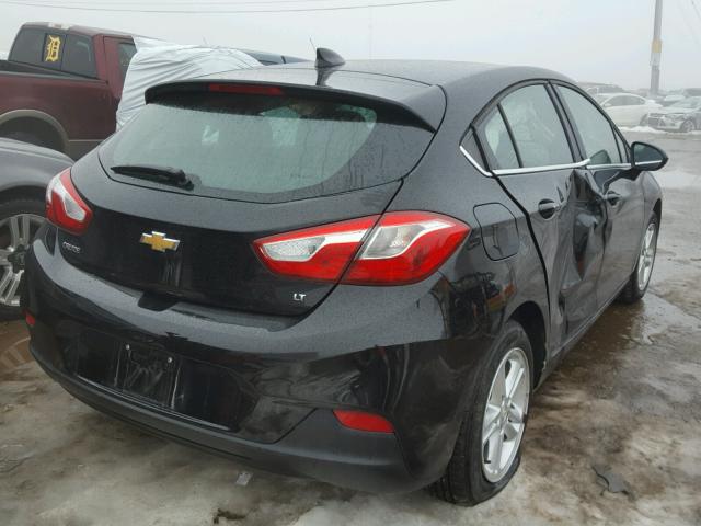 3G1BE6SM5HS615301 - 2017 CHEVROLET CRUZE LT BLACK photo 4