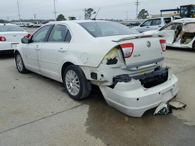 3MEHM08198R643476 - 2008 MERCURY MILAN PREM WHITE photo 3